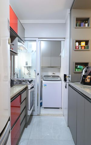 Apartamento à venda com 70m², 3 quartos e 2 vagasCozinha e Área de serviço 
