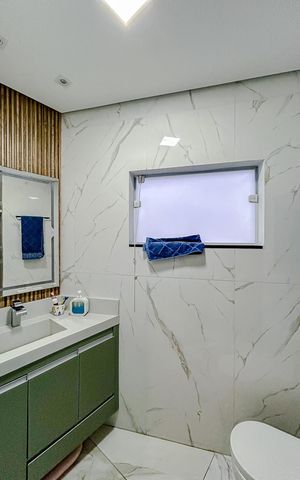 Casa para alugar com 250m², 3 quartos e 3 vagasBanheiro da Suíte