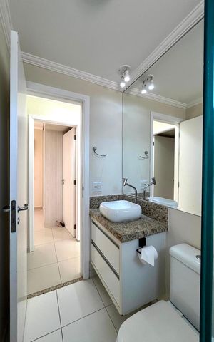 Apartamento para alugar com 55m², 2 quartos e sem vaga Apartamento para alugar com 55m², 2 quartos e sem vagaBanheiro