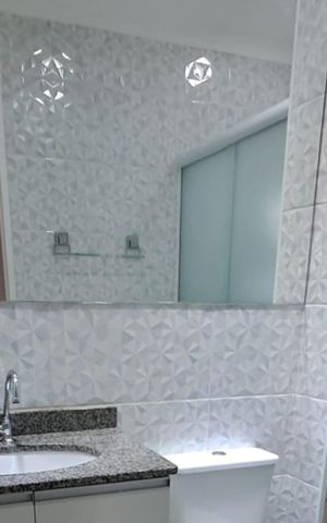 Apartamento à venda com 56m², 2 quartos e 1 vaga Apartamento à venda com 56m², 2 quartos e 1 vagaBanheiro