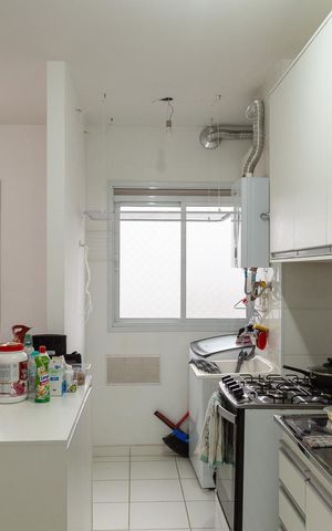 Apartamento à venda com 47m², 2 quartos e 1 vagaCozinha e Área de Serviço
