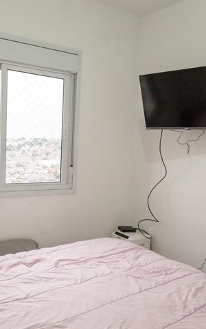 Apartamento à venda com 47m², 2 quartos e 1 vagaQuarto 2
