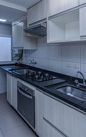 Apartamento à venda com 46m², 2 quartos e 1 vaga Apartamento à venda com 46m², 2 quartos e 1 vagacozinha e área de serviço compartilhadas_1