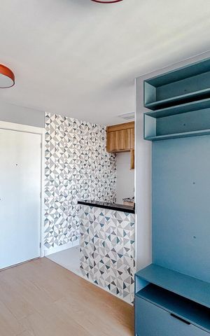 Apartamento para alugar com 34m², 1 quarto e 1 vagaSala
