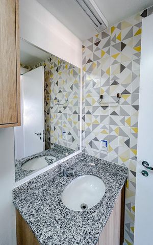 Apartamento para alugar com 34m², 1 quarto e 1 vagaBanheiro da Suíte