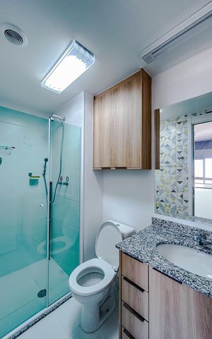 Apartamento para alugar com 34m², 1 quarto e 1 vagaBanheiro da Suíte