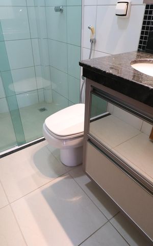 Apartamento para alugar com 90m², 3 quartos e 2 vagasBanheiro Social