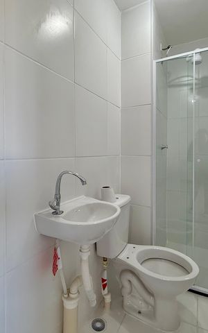 Apartamento para alugar com 34m², 2 quartos e sem vaga Apartamento para alugar com 34m², 2 quartos e sem vagaBanheiro