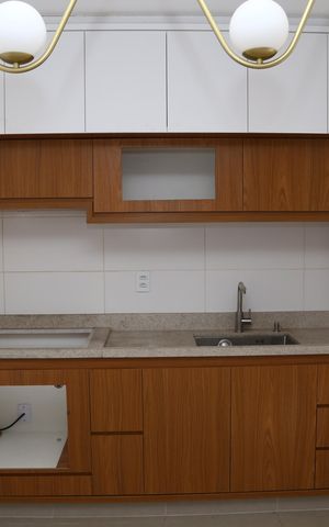 Casa de condomínio para alugar com 50m², 2 quartos e 3 vagasCozinha Americana