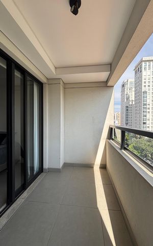Studio para alugar com 25m², 1 quarto e 1 vaga Studio para alugar com 25m², 1 quarto e 1 vagaVaranda