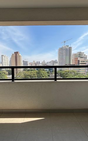 Studio para alugar com 25m², 1 quarto e 1 vaga Studio para alugar com 25m², 1 quarto e 1 vagaVaranda