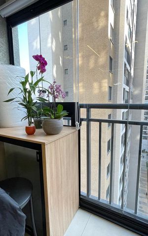 Apartamento para alugar com 44m², 2 quartos e 1 vaga Apartamento para alugar com 44m², 2 quartos e 1 vagaVaranda da sala