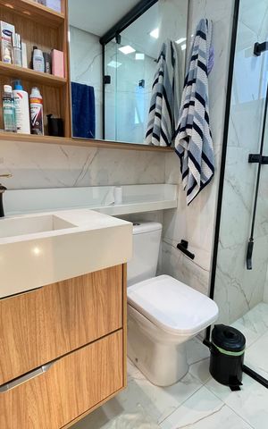 Apartamento para alugar com 44m², 2 quartos e 1 vaga Apartamento para alugar com 44m², 2 quartos e 1 vagaBanheiro