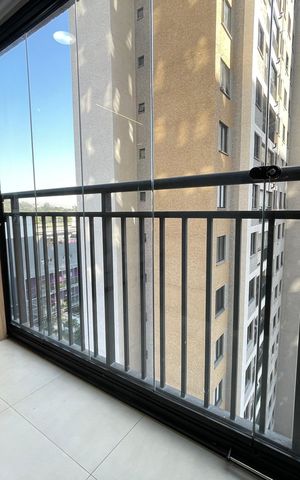 Apartamento para alugar com 44m², 2 quartos e 1 vaga Apartamento para alugar com 44m², 2 quartos e 1 vagaVaranda da sala