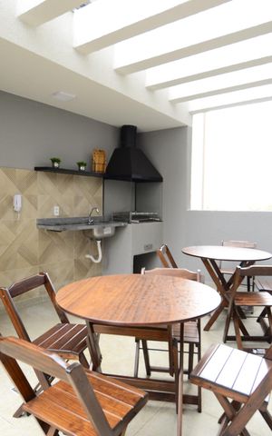 Studio para alugar com 25m², 1 quarto e sem vagaChurrasqueira