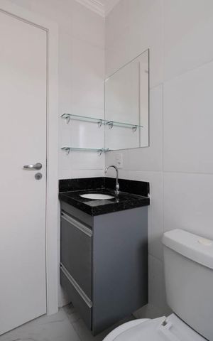 Apartamento para alugar com 46m², 2 quartos e sem vagaBanheiro