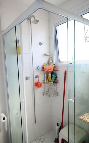 Apartamento à venda com 55m², 2 quartos e 1 vagaBanheiro da Suíte 1