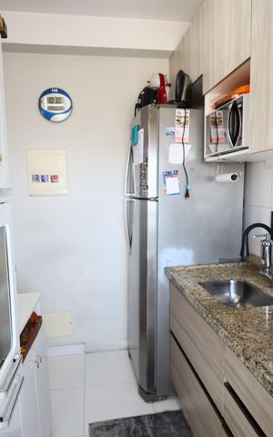 Apartamento à venda com 55m², 2 quartos e 1 vagaCozinha e Área de Serviço