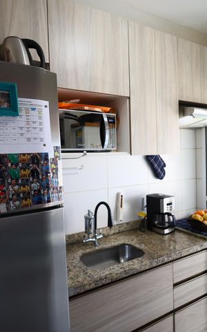 Apartamento à venda com 55m², 2 quartos e 1 vagaCozinha e Área de Serviço