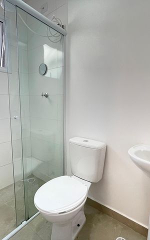 Studio para alugar com 25m², 1 quarto e sem vaga Studio para alugar com 25m², 1 quarto e sem vagaBanheiro