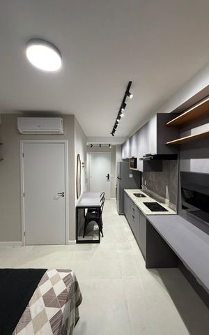 Studio para alugar com 28m², 1 quarto e sem vaga Studio para alugar com 28m², 1 quarto e sem vagaCozinha