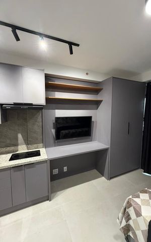 Studio para alugar com 28m², 1 quarto e sem vaga Studio para alugar com 28m², 1 quarto e sem vagaCozinha
