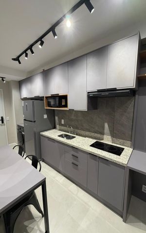 Studio para alugar com 28m², 1 quarto e sem vaga Studio para alugar com 28m², 1 quarto e sem vagaCozinha