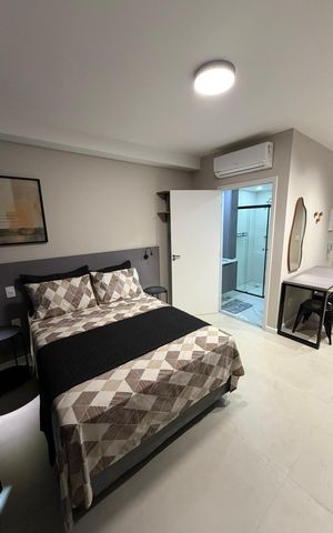 Studio para alugar com 28m², 1 quarto e sem vaga Studio para alugar com 28m², 1 quarto e sem vagaSala/Quarto