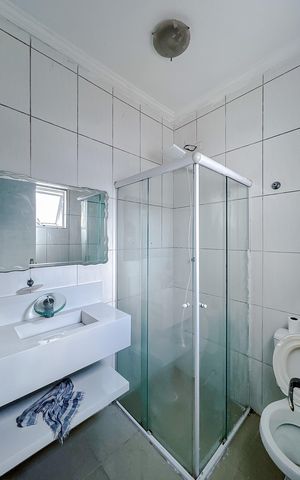 Casa para alugar com 80m², 3 quartos e 2 vagasBanheiro da Suíte