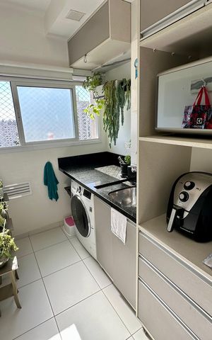 Apartamento à venda com 97m², 2 quartos e 1 vaga Apartamento à venda com 97m², 2 quartos e 1 vagaLavanderia