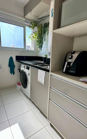 Apartamento à venda com 97m², 2 quartos e 1 vaga Apartamento à venda com 97m², 2 quartos e 1 vagaLavanderia