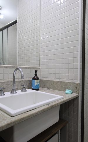 Apartamento para alugar com 110m², 3 quartos e 1 vagaBanheiro da suíte 2