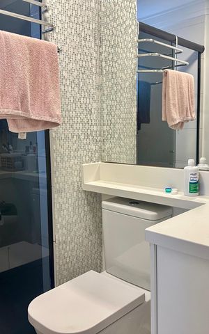 Apartamento para alugar com 78m², 2 quartos e 2 vagas Apartamento para alugar com 78m², 2 quartos e 2 vagasBanheiro 1