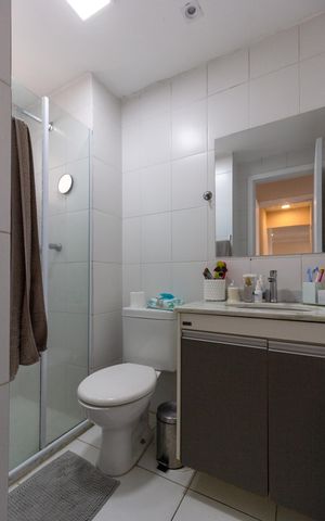 Apartamento para alugar com 71m², 2 quartos e 1 vagaBanheiro do Quarto 2 suíte