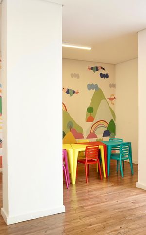 Apartamento para alugar com 54m², 2 quartos e 2 vagas Apartamento para alugar com 54m², 2 quartos e 2 vagasÁrea comum - Espaço Kids