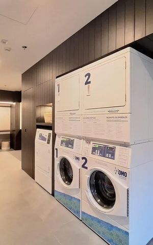 Studio para alugar com 28m², 1 quarto e sem vaga Studio para alugar com 28m², 1 quarto e sem vagaLavanderia