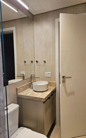 Apartamento para alugar com 40m², 1 quarto e 1 vaga Apartamento para alugar com 40m², 1 quarto e 1 vagaBanheiro da Suíte