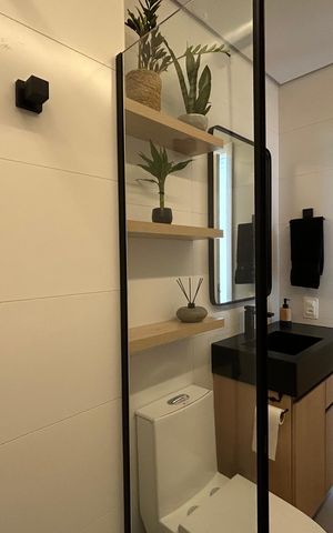 Apartamento para alugar com 58m², 1 quarto e 1 vaga Apartamento para alugar com 58m², 1 quarto e 1 vagaBanheiro