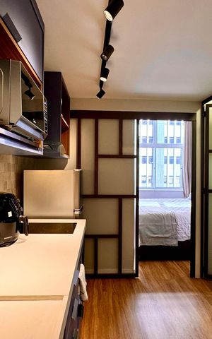 Studio à venda com 43m², 1 quarto e sem vaga Studio à venda com 43m², 1 quarto e sem vagaCozinha