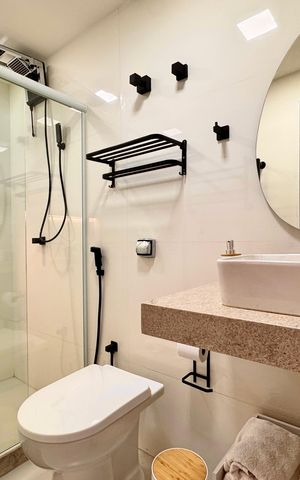 Studio à venda com 43m², 1 quarto e sem vaga Studio à venda com 43m², 1 quarto e sem vagaBanheiro
