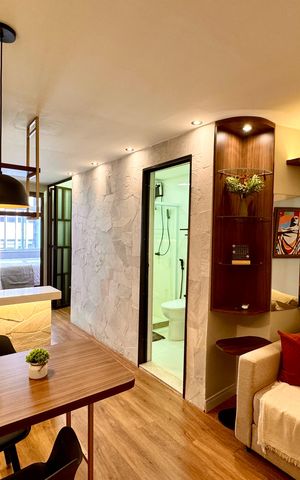 Studio à venda com 43m², 1 quarto e sem vaga Studio à venda com 43m², 1 quarto e sem vagaSala