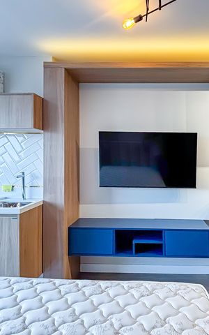 Studio para alugar com 27m², 1 quarto e sem vaga