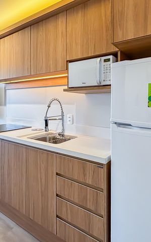 Studio para alugar com 27m², 1 quarto e sem vaga