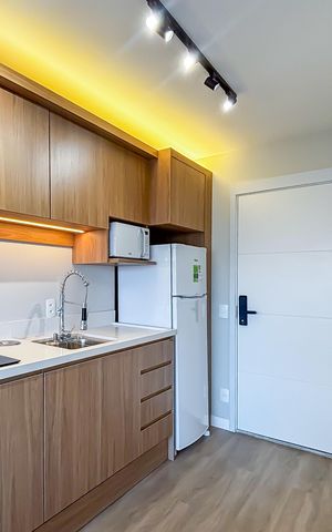 Studio para alugar com 27m², 1 quarto e sem vaga