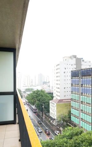 Apartamento à venda com 33m², 1 quarto e sem vagaVaranda
