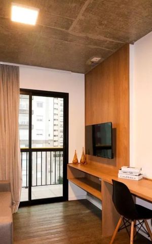Apartamento à venda com 33m², 1 quarto e sem vaga Apartamento à venda com 33m², 1 quarto e sem vagaSala/Quarto
