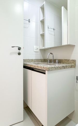Apartamento para alugar com 60m², 2 quartos e 2 vagasBanheiro Social 