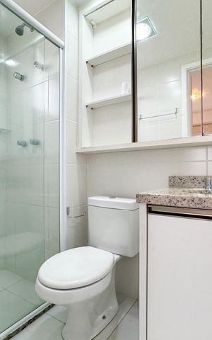 Apartamento para alugar com 60m², 2 quartos e 2 vagasBanheiro da Suíte