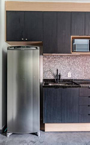 Studio para alugar com 26m², 1 quarto e sem vaga Studio para alugar com 26m², 1 quarto e sem vagaCozinha