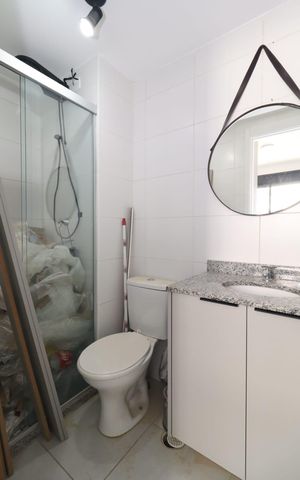 Studio para alugar com 29m², 1 quarto e sem vagaBanheiro da Suíte